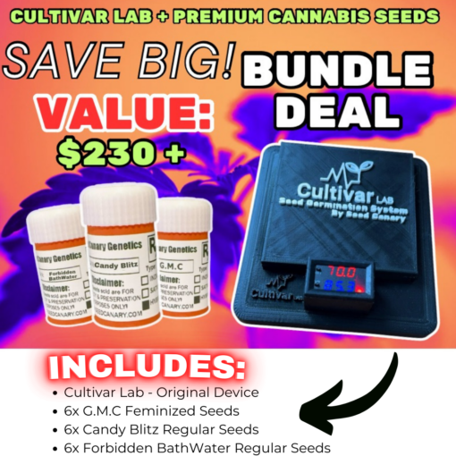 Cultivar Lab - Bundle Deal | Seed Germination Device + Premium Cannabis Seeds